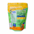Pacote de petiscos naturais desidratados para cães e gatos, com a descrição do produto em destaque.