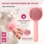 Escova mágica removedora de pelos para cães e gatos, com botão traseiro para limpeza rápida e cerdas macias que não machucam a pele.