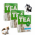 Kit 03 Coleiras Antipulga e Carrapato TEA para Gatos, com gatos ilustrados ao fundo.