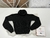 Blusa Tricot Manga Longa Bufante Gola Cacharrel