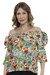 Blusa Ciganinha Estampa Floral Detalhe De Babado - loja online