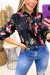 Blusa Crepe Manga Longa Beija Flor - comprar online