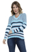 Blusa Tricot Manga Longa Listra Gola V - comprar online