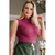 Blusa Tricot Gola Alta Sem Manga - Fashion Majestic