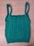 Cropped Tricot Elastano Tranças - Fashion Majestic