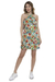 Vestido Curto Viscose Babado Ciganinha Estampado - comprar online