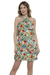 Vestido Curto Viscose Babado Ciganinha Estampado - comprar online