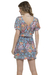 Vestido Curto Crepe Mangas Curtas Flok - loja online