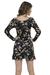 Vestido Curto Viscolycra Manga Longa Paisley na internet