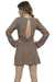 Vestido Curto Viscocrepe Manga Flare Botão Geométrico - loja online