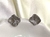 Aretes hoja plata