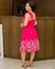Vestido Curto Evasê Viscolinho Estampado 004 - comprar online
