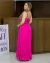 Vestido Longo Evasê Linho Cor Lisa 003 - comprar online