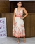 Vestido Midi Evasê Viscolinho Estampado 002