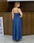 Vestido Longo Evasê Jeans Cor Lisa 001 - comprar online