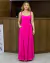 Vestido Longo Evasê Linho Cor Lisa 003