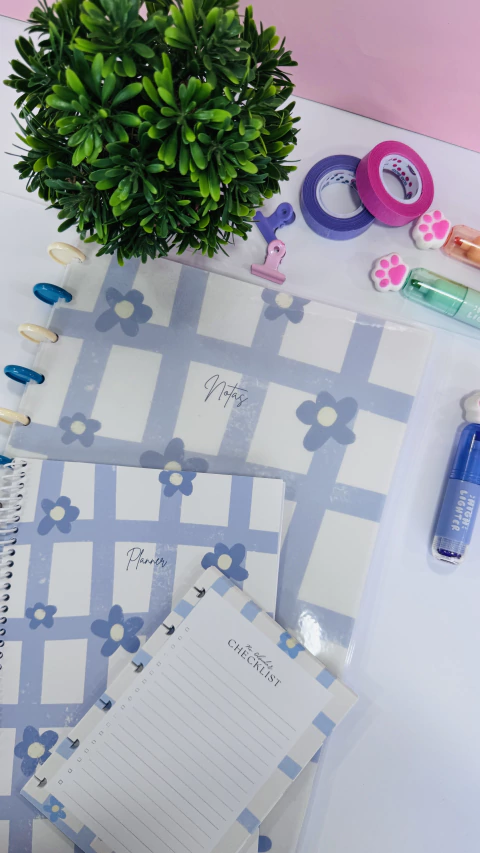 Cuaderno A4 sistema de discos Flores Celestes
