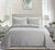 Cubrecama Matelaseado 4 estaciones Liso Twin Size 1 1/2 plazas Gris Claro - comprar online