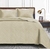 Cubrecama Premium 4 estaciones Liso Full / Queen Size Beige en internet