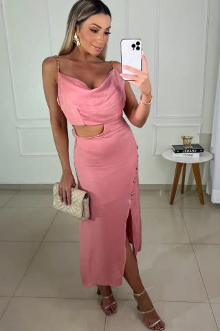 Vestido Rose Vanessa Lima