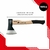 YATO HERRAMIENTAS YT-8003 Hacha de mano de corte mango madera 1000 gr