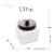 Pote Vidro com tampa de metal preta vegas 800ml - loja online