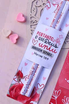 20 Card + 2 lápis dia dos namorados - comprar online