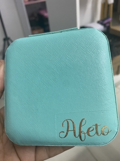 Mini porta joias verde afeto