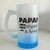 CANECA DE VIDRO JATEADO PERSONALIZADA 475ML - DEGRADE AZUL - comprar online
