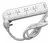 ZAPATILLA 4 TOMAS BIN C/CABLE 1,5 MTS BLANCO - KALOP en internet