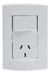 LLAVE DE LUZ ARMADA PUNTO Y TOMA SICA LIFE BLANCO