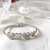 Bracelete corações cravejado Aço Inoxidável - comprar online