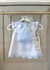 VESTIDO BLANCO CON TURQUESA en internet