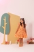 Vestido Ary laranja - Perfeitinha kids