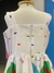 Vestido arco íris Branco - Perfeitinha kids
