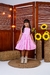 Vestido Quadriculado rosa