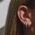 Aros Cala plateado - comprar online