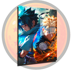 Quadro Decorativo Naruto e sasuke - comprar online