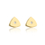 Brinco triângulo minimalista banhado a ouro 18k
