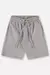Bermuda em moletom sem felpa (ideal para verão) e com bolsos Upbaby cinza médio