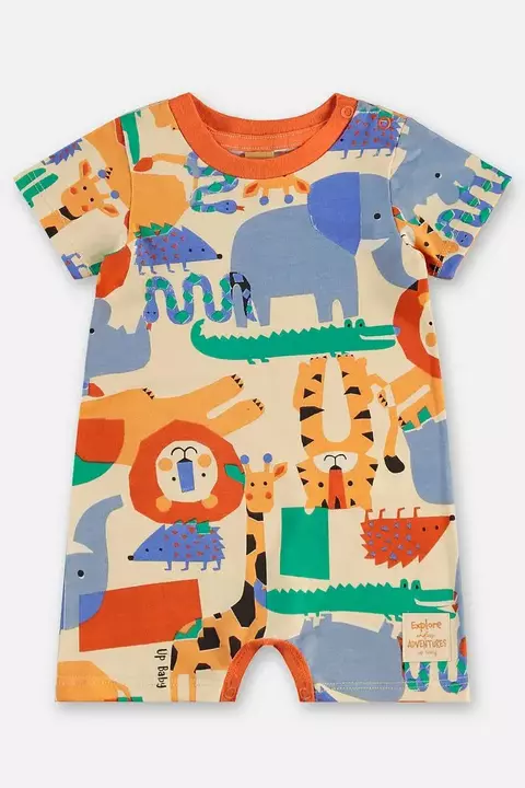 46134- Macaquinho em meia malha/ cor ab 2272/ tamanho M selva laranja