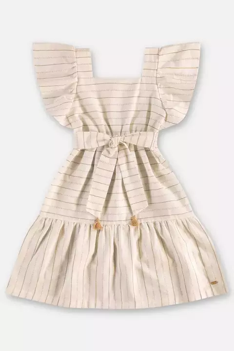 VESTIDO EM TECIDO COR NATURAL - UPBABY - 46052