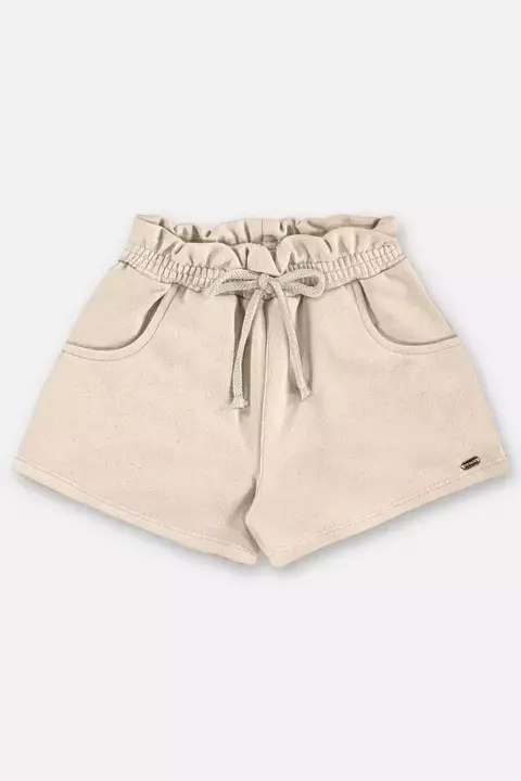 46249 - SHORT EM MOLETOM LINHO 120000 CREME