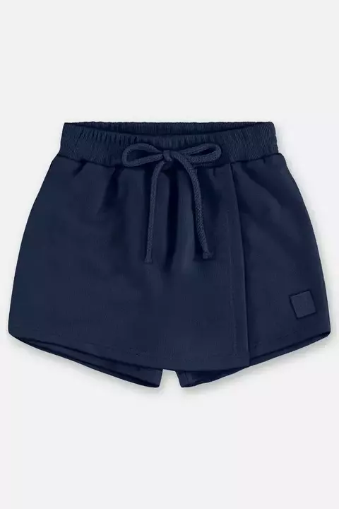 46252 - SHORT-SAIA EM MOLETOM SEM FELPA 193921 AZUL ESCURO