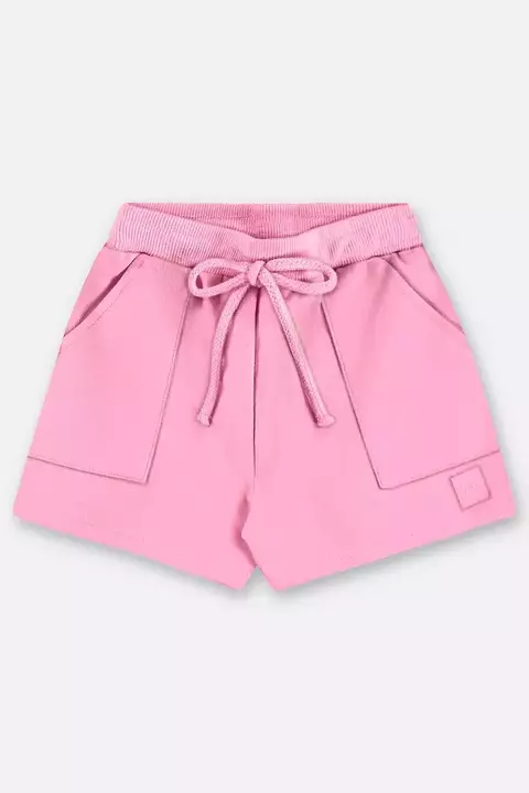 SHORTS EM MOLETOM SEM FELPA ROSA - UPBABY - 46250