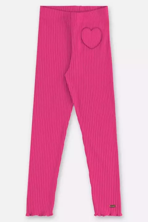 CALÇA EM RIBANA CANELADA COR FRAMBOESA - UPBABY - 46253