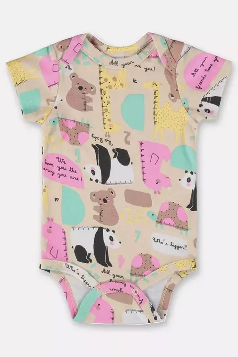 45946- BODY MANGA CURTA EM SUEDINE/TAM. P, G E GG AB2252 ABSTRATO 2252