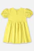 VESTIDO MANGA CURTA EM TECIDO LAISE E MEIA MALHA - comprar online