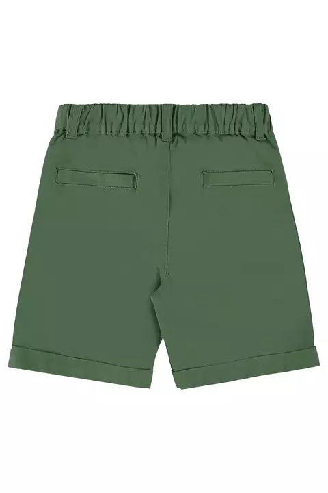 45672- BERMUDA EM SARJA COM ELASTANO 186216 VERDE COMFREY