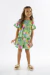 Conjunto blusa e shorts em malha florido Upbaby